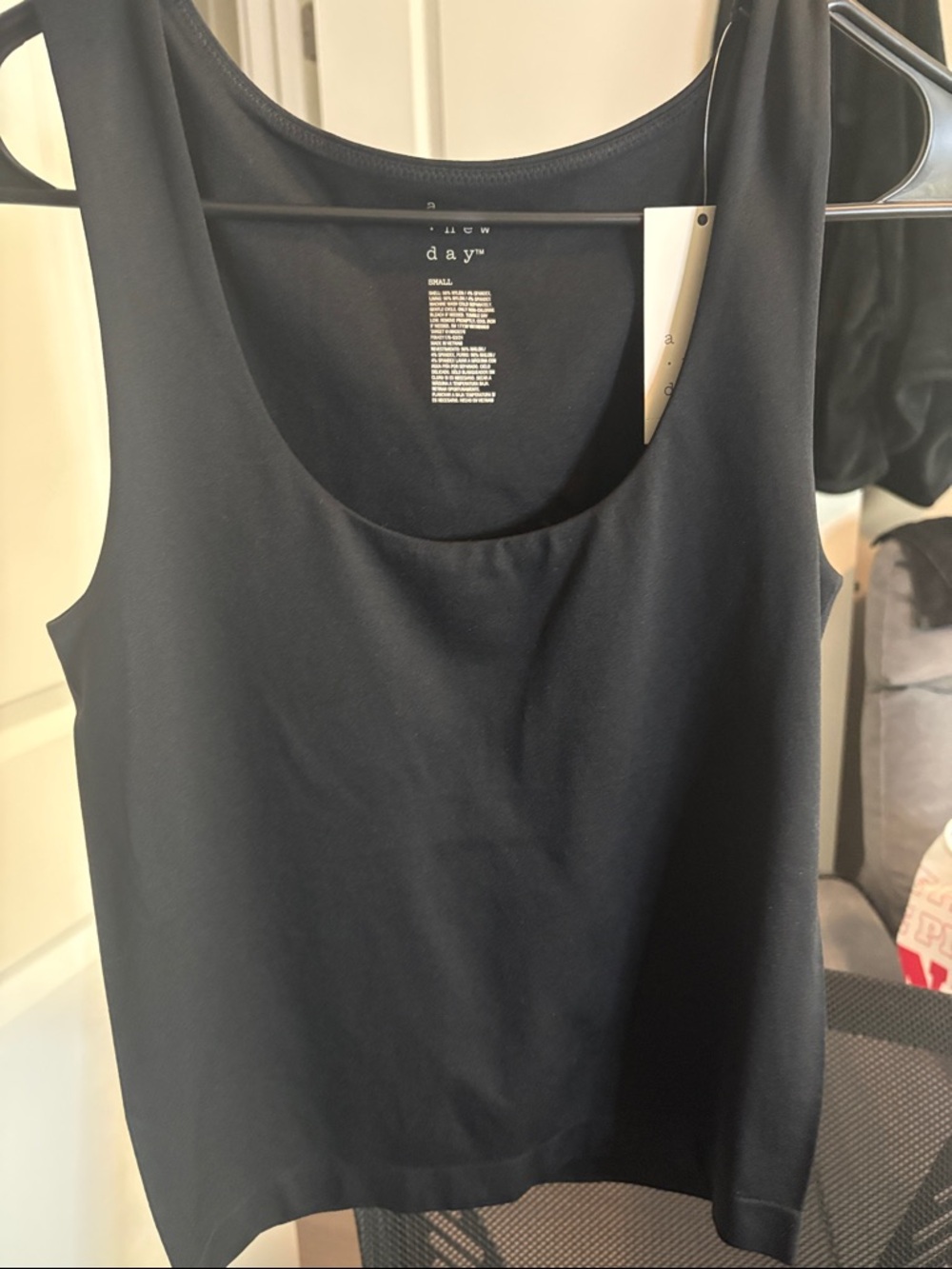 a new day Black Scoop Neck Tank Top